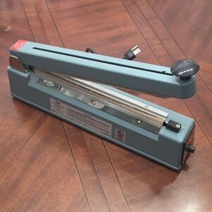 Uline Impulse Sealer with Cutter 12 Inch Blue H-293 Industrial Poly Bag Sealer